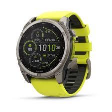 fēnix® 8 - 51 mm, Solar, Sapphire,Sapphire, Titanio, Titanium & Amp Yellow - GARMIN