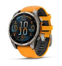 fēnix® 8 - 47 mm, AMOLED,Sapphire, Titanio, Titanium & Spark Orange - GARMIN